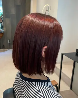 ショート カラー オリーブカラー🫒/ ハッシュカット/みゆのヘアスタイル