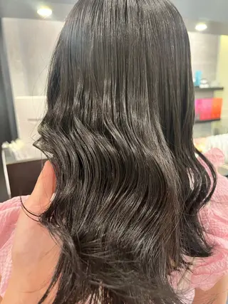 ミディアム カラー ブリーチなし ダブルカラー/ゆなのヘアスタイル