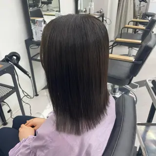 ミディアム カラー パーマ ヘアアレンジ メンズ キッズ ネイル マツエク・マツパ アイブロウ mona/ ストレートスタイル✨のヘアスタイル