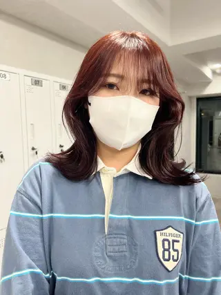 ミディアム カラー ☀️ボブスタイル特化 大山あさひ☀️のヘアスタイル