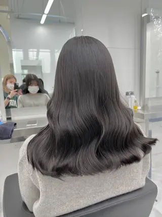 ロング カラー ヘアアレンジ 縮毛矯正🤍 盛れるボブ/ひかりのヘアスタイル