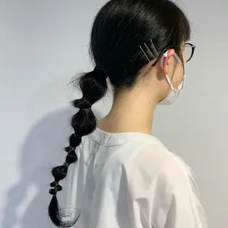 ロング ヘアアレンジ コウノス マサコのヘアスタイル
