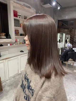 カラー 柔らかベージュ 🤎YUKAのヘアスタイル