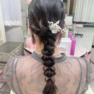 ヘアアレンジ season エクステ/ヘアカラーのヘアスタイル