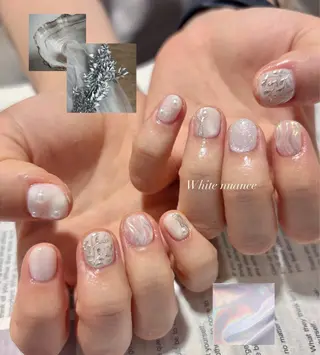 ネイル mofie🤍ユミ/ 恵比寿/パラジェルのネイルデザイン