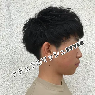ショート カラー パーマ メンズ ニュアンスパーマ/ レイヤー/茶屋町のヘアスタイル