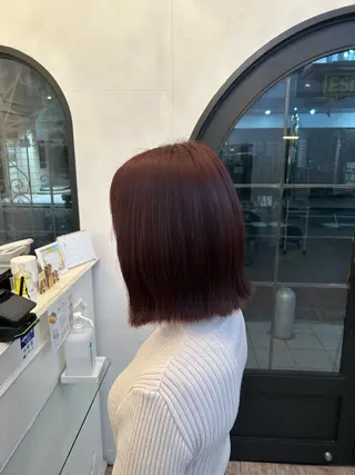 ショート カラー ボブ／艶カラー ❣️マナミのヘアスタイル