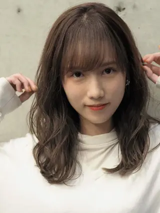 セミロング カラー ✨縮毛矯正/髪質改善 錦糸町/松坂拓馬のヘアスタイル