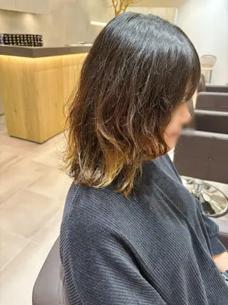 ミディアム パーマ 平山 正樹のヘアスタイル