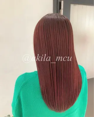 ロング カラー ヘアアレンジ エグチ アキラのヘアスタイル