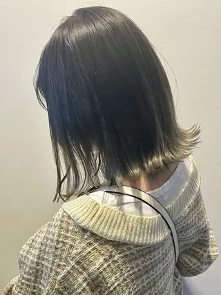 ミディアム カラー ハラダ リョウセイのヘアスタイル