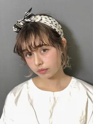 ショート ヘアアレンジ 緑川 瑞穂のヘアスタイル