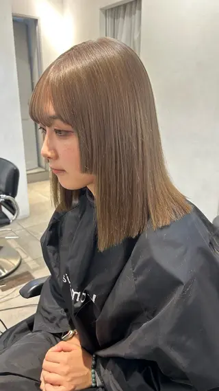 ミディアム カラー じゅわっと暖色カラー 🍊Moemiのヘアスタイル