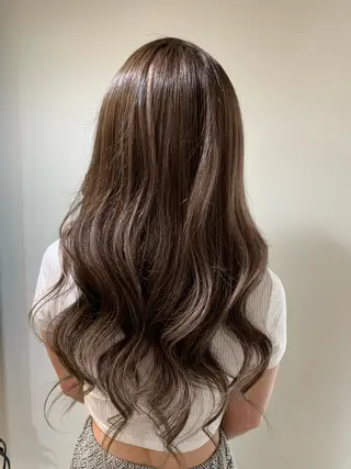 セミロング カラー ヘアアレンジ レイヤー/エクステ alpha下妻のヘアスタイル