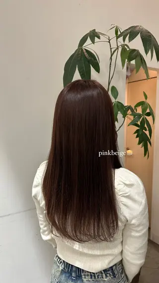 セミロング カラー 垣内 奈緒のヘアスタイル