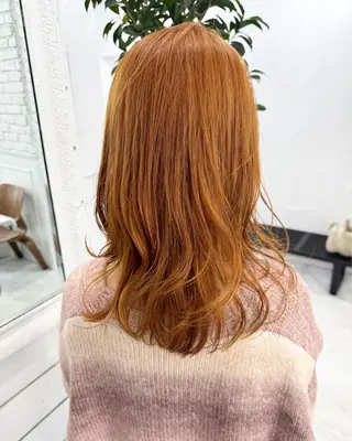 セミロング カラー 札幌ブリーチカラー/ ダブルカラー/ドイのヘアスタイル