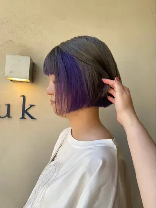 ショート カラー sizuk natsukiのヘアスタイル