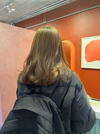カラー レイヤーカット🍏 オリーブ/ののかのヘアスタイル