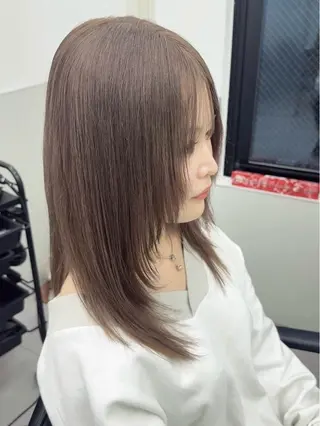 セミロング 韓国ヘア🇰🇷 スズキのヘアスタイル