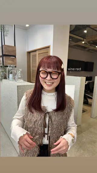 カラー 🎀RAMU🎀 暖色カラー/透明感のヘアスタイル