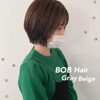 ミディアム カラー 市川 千夏のヘアスタイル