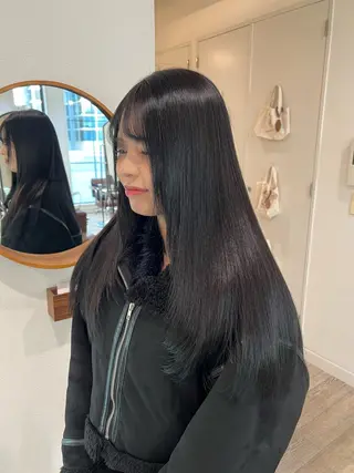 ロング カラー ミディアムレイヤー/ 艶カラー🎀 emiのヘアスタイル