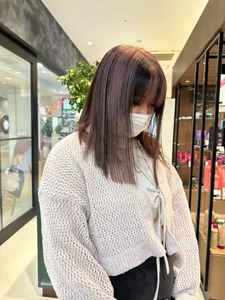 セミロング カラー NAKAHARA TSUKUSHIのヘアスタイル
