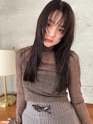 ロング YUKI 新宿カット パーマ/カラーのヘアスタイル