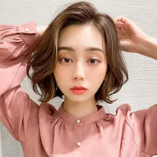 ショート カラー パーマ モテ髪×トレンド💕 小顔レイヤー 金井のヘアスタイル