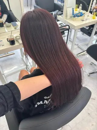 ロング カラー Ayano‪‪🎀似 合わせ×透明感🎀のヘアスタイル