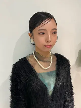 セミロング カラー ヘアアレンジ 「sumi」 AMIのヘアスタイル