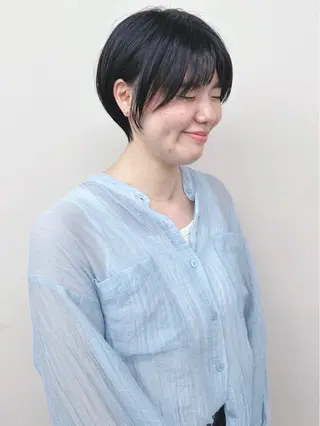 ショート ボブ/ゆるふわ ボブパーマ/とういのヘアスタイル