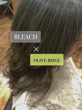 ミディアム カラー FELICE of hair 田口千尋のヘアスタイル