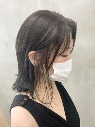 ミディアム カラー 🌿似合わせ透明感 カラー松本朋幸🌿のヘアスタイル