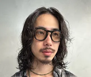 ロング パーマ ヘアアレンジ メンズ fifth 石川 凪のヘアスタイル