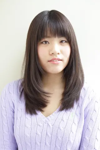ミディアム セミロング カラー タジマ ヤスヒサのヘアスタイル