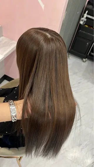ロング レイヤー/髪質改善 縮毛/ハッシュカットのヘアスタイル