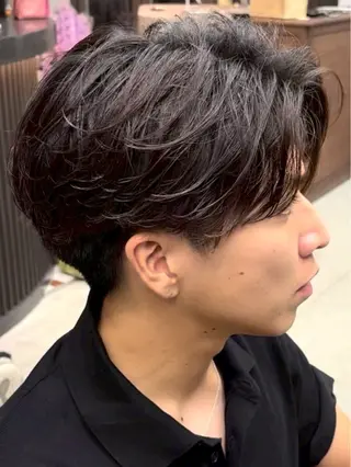 パーマ メンズ 中川 稜のヘアスタイル