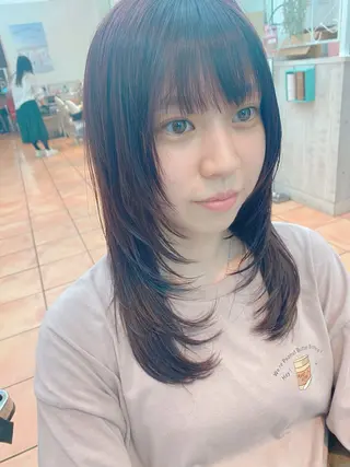 セミロング カラー特化 横川　翔希のヘアスタイル