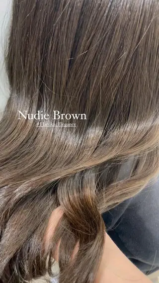 ロング カラー 森 はるかのヘアスタイル