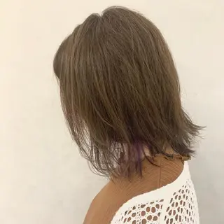 ミディアム カラー ︎︎🧸 ユリ ︎︎🧸のヘアスタイル