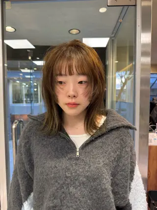 ショート カラー パーマ KOHNO ナチュラルデザインのヘアスタイル
