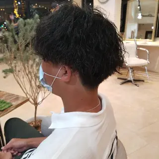 ショート パーマ すずき えりのヘアスタイル