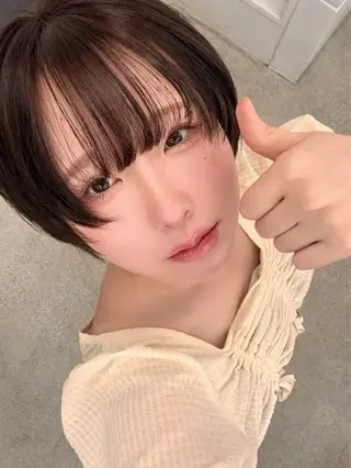ショート パーマ/縮毛矯正 /かわいい/せき🫧のヘアスタイル