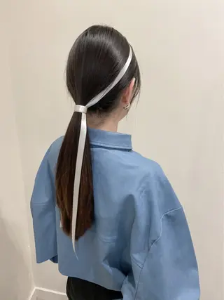 ロング ヘアアレンジ ワタナベ リリコのヘアスタイル