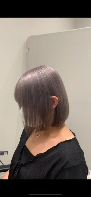 ミディアム カラー れい🫧 ハイトーン特化のヘアスタイル