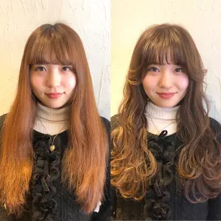 ロング 髪質改善縮毛矯正 専門店のヘアスタイル