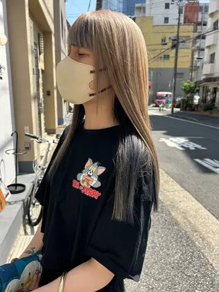 ロング カラー 久木原 ゆりのヘアスタイル