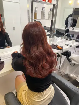 ロング カラー ヘアアレンジ 💗横浜美容室 💗HARUNAのヘアスタイル