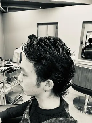 ショート パーマ メンズ 池袋メンズパーマ フェード純平のヘアスタイル